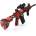 Sunny Blaster M416, пистолет за водни гел топчета с аксесоари, червен (M416red)