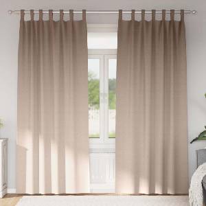 Pure Line Home Плътни завеси в цвят таупе с текстилни гайки (уши), 2 бр. , 140 x 225 см