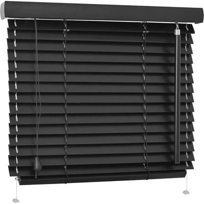 Rolmeister Dřevěná žaluzie 25 mm 40 x 70 cm černá