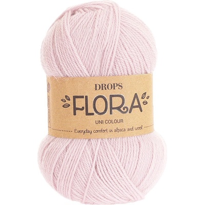 Příze DROPS Flora uni colour 21 - růžová