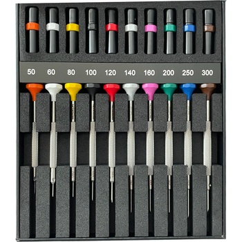 Bergeon Комплект от 10 часовникарски отвертки INOX Bergeon 30081-AC10