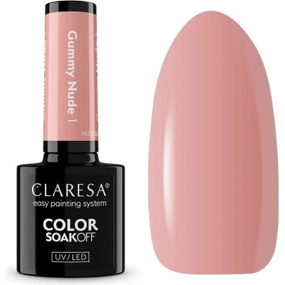 ERANTI Claresa Hybridný lak Nude Glow Gummy Nude 1 – 5g