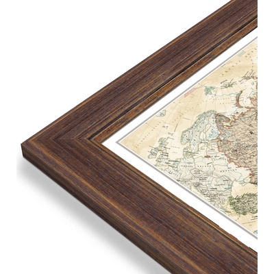 National Geographic Asie - nástěnná mapa Executive 85 x 97 cm Varianta: mapa v dřevěném rámu, Provedení: Volta