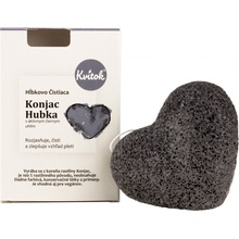 Kvítok hĺbkovo čistiaca hubka konjac s aktívnym čiernym uhlím