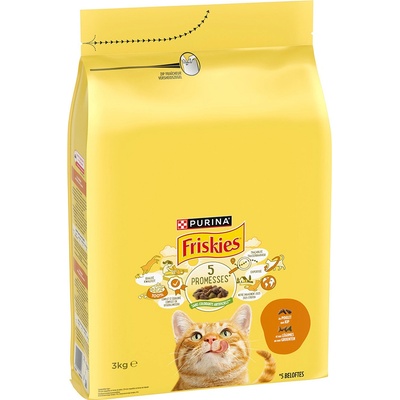 Friskies Adult Cat s kuracím a zeleninou 3 x 3 kg