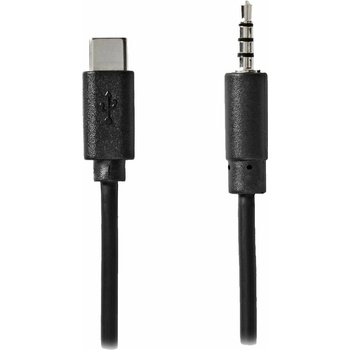 Nedis CCGL65950BK10 USB-C adaptér/ USB-C zástrčka - 3,5 mm jack zástrčka 1m černý