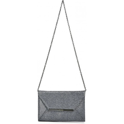 Guess Dressy Envelope Clutch pewter