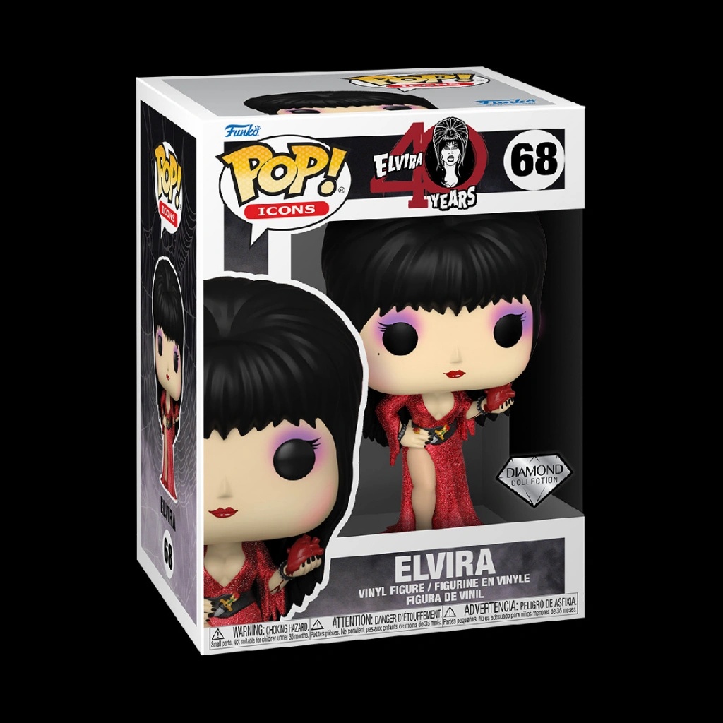 open lace back dress Elvira Red Dress Funkoween exclusive Funko Pop! Vinyl Figure