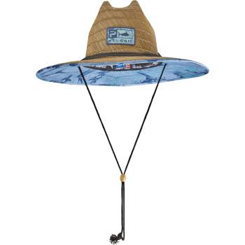 PELAGIC Сламена шапка с периферия pelagic baja straw sunhat open seas blue