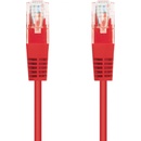 C-TECH CB-PP5-1R patch, Cat5e, UTP, 1m, červený