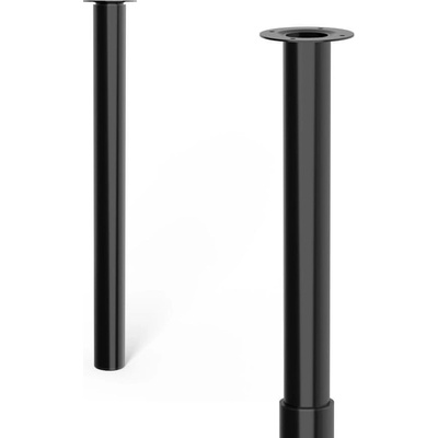 Walteco Nábytková noha průměr 60 mm výškově nastavitelná 700-1100 mm černá