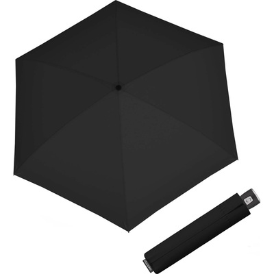 Derby Fiber Magic Compact Simply plne automatický dáždnik Black