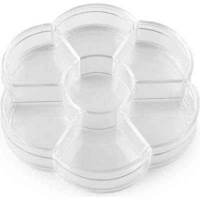 Stoklasa Plastový box / zásobník květ Ø10 cm Balení: 1 ks, Varianta: transparent transparent