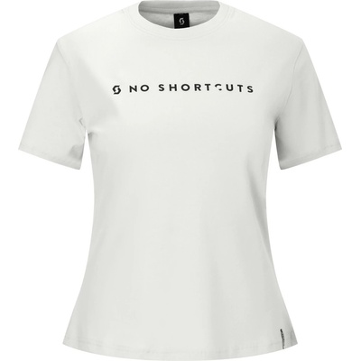 Scott Дамска тениска Scott Women's Tee No Shortcuts S/S T-shirt - White (916-6373-0313)
