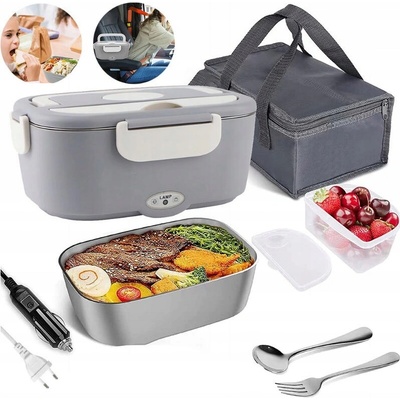 ELEKTRICKÝ LUNCH BOX OHŘÍVAČ OBĚDŮ LUNCHBOX 220V/12V 1.5L DO AUTA