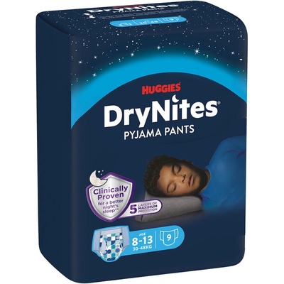 DryNites natah.kalhotky chlap.8-13let/30-48kg/9ks