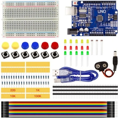 KUONGSHUN ELECTRONICS Základná vzdelávacia súprava s modulom Arduino UNO R3