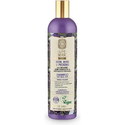 Natura Siberica Super Siberica Kedr, Rose & Proteins Shampoo for Weak Hair 400 ml