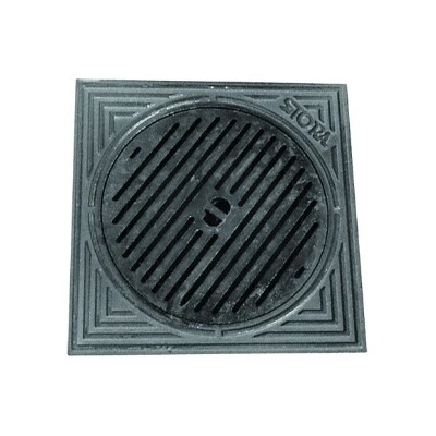 PLASTICK Šachtová mreža liatina 315 A15 s hranatým rámom