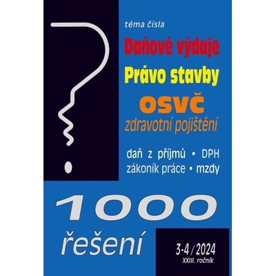 1000 řešení č. 3-4 / 2024 - Daňové výdaje