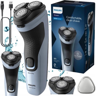 Philips X3003/00 čierny, modrý