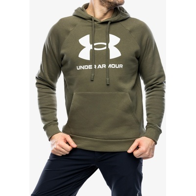 Under Armour Rival Fleece Logo Hoodie marine OD green/white