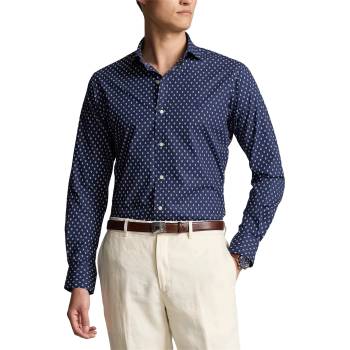 Image 1 of Ralph Lauren Diamond Slim Fit Stretch Poplin Shirt - Triple Diamond