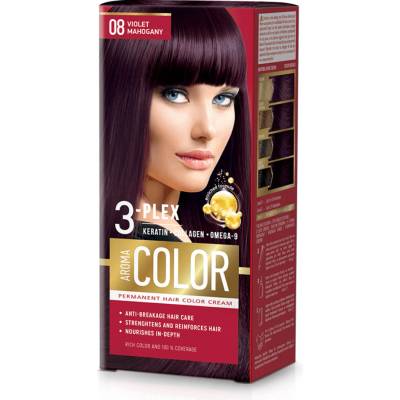 Aroma Color Farba na vlasy fialový mahagón 08