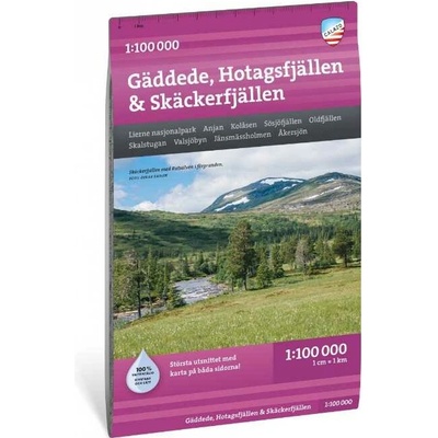 mapa Gäddede, Hotagsfjällen & Skäckerfjällen 1:100 t.