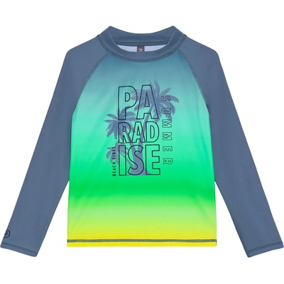 Color Kids Детска плажна тениска от ликра Color Kids Kid's T-Shirt L/S with Chest Print Lycra - Coronet Blue - размер 122 (EU) (750-2569-0316)
