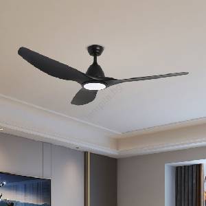ZEVENTI - LED таванен вентилатор URBINO LED/20W/230V Wi-Fi Tuya черен + с дистанционно управление (ZV0031)