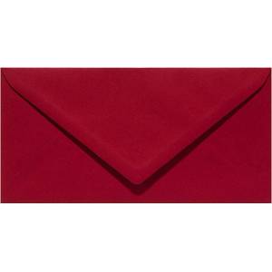  Плик цветен риб DL 110x220mm Лепило 50 бр. Бордо (DL 110)