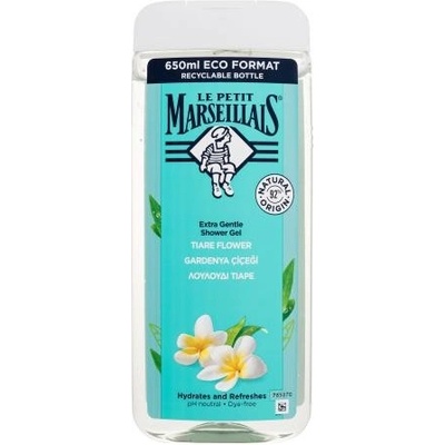 Le Petit Marseillais Extra Gentle Shower Gel Tiaré Flower hydratačný a osviežujúci sprchovací gél 650 ml