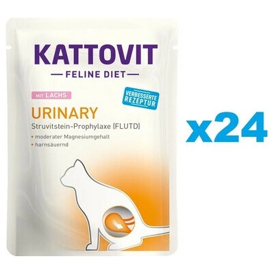 Kattovit Feline Diet Urinary s lososom 24 x 85 g