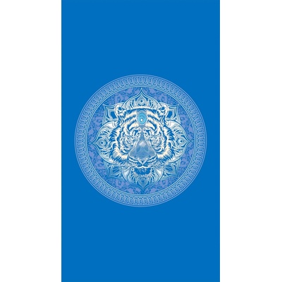 Textilomanie Plážová osuška TIGER 100 x 180 cm modrá