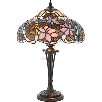 Endon Lighting 64327 - Настолна лампа Tiffany SULLIVAN 2xE14/40W/230V Ø 30 см (EN0314)