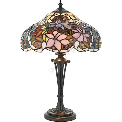 Endon Lighting 64327 - Настолна лампа Tiffany SULLIVAN 2xE14/40W/230V Ø 30 см (EN0314)