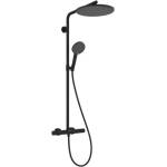 Hansgrohe Raindance Alive S Puro - Душ комплект с термостат, 21x34 cm, 3 струи, EcoSmart, черен мат 24593670 (24593670)