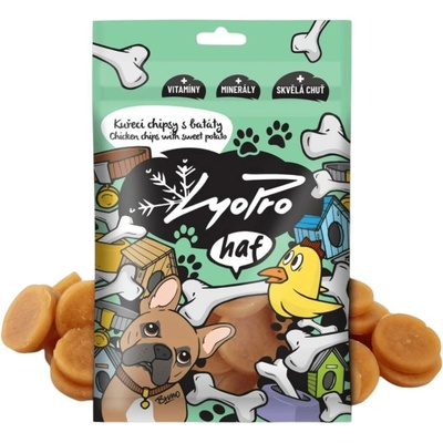 Lyopro DOG poch sušené Kuřecí chipsy s batáty 70 g
