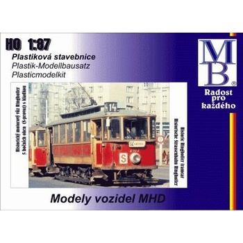 Barnet model Ringhoffer s 5-ti bočními okny 1:87