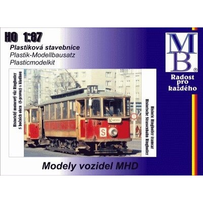 Barnet model Ringhoffer s 5-ti bočními okny 1:87