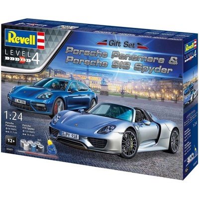 Revell Porsche Set Porsche Panamera + Porsche 918 Spyder Gift Set 05681 1:24