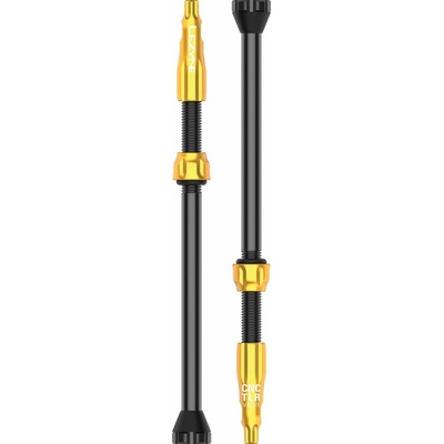 Bezdušové ventily Lezyne CNC TLR Valve - 80mm Gold uni