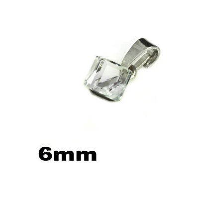 iŠperky Strieborný prívesok kocka Swarovski ID|106963