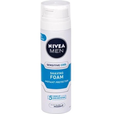 Nivea Men Sensitive Cool пяна за бръснене без алкохол 200 ml за мъже