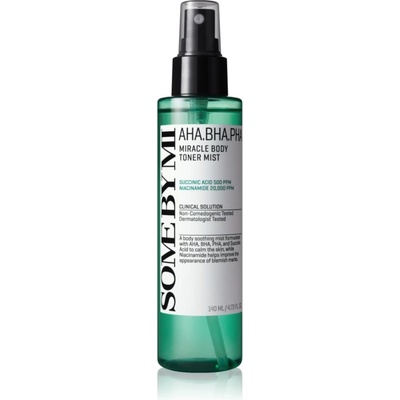 Some By Mi AHA∙BHA∙PHA 30 Days Miracle Body Toner Mist мъгла за тяло подходящ за чувствителна и проблемна кожа 140ml