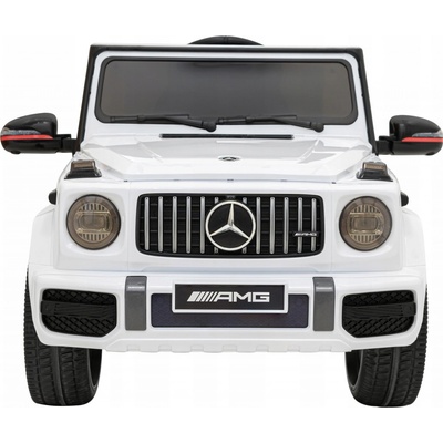 Joko Elektrické autíčko Mercedes Benz AMG G63 6x6 nosnosť 110kg pedál pre rodiča penové kolesá kožená sedadlo pohon 4x4 biela