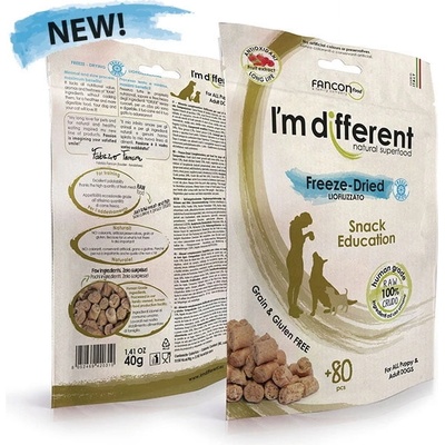 I´M DIFFERENT SNACK výcviková mrazom sušená maškrta 40 g
