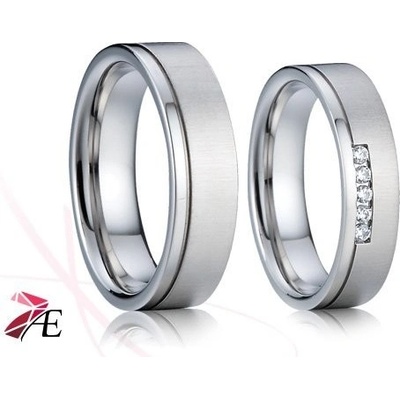 Goldpoint Stříbrné snubní prsteny 012 Lancelot a Guinevera