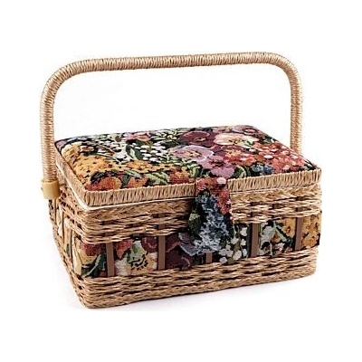 Kazeta - košík na šicí potřeby - květy – Hledejceny.cz